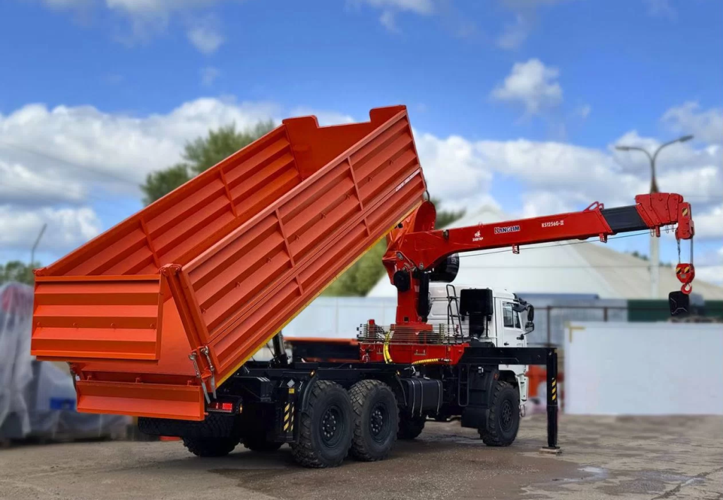 Самосвал КАМАЗ 43118 с КМУ Kanglim KS1256G-II, 2025 ЗАВГАР